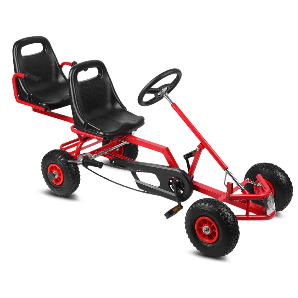 

2 Seats 4 Wheels Children's Vehicle Kids Kart Racing Kart Outdoor Fun And Sports Pneumatic Tire Children's Bicycles
