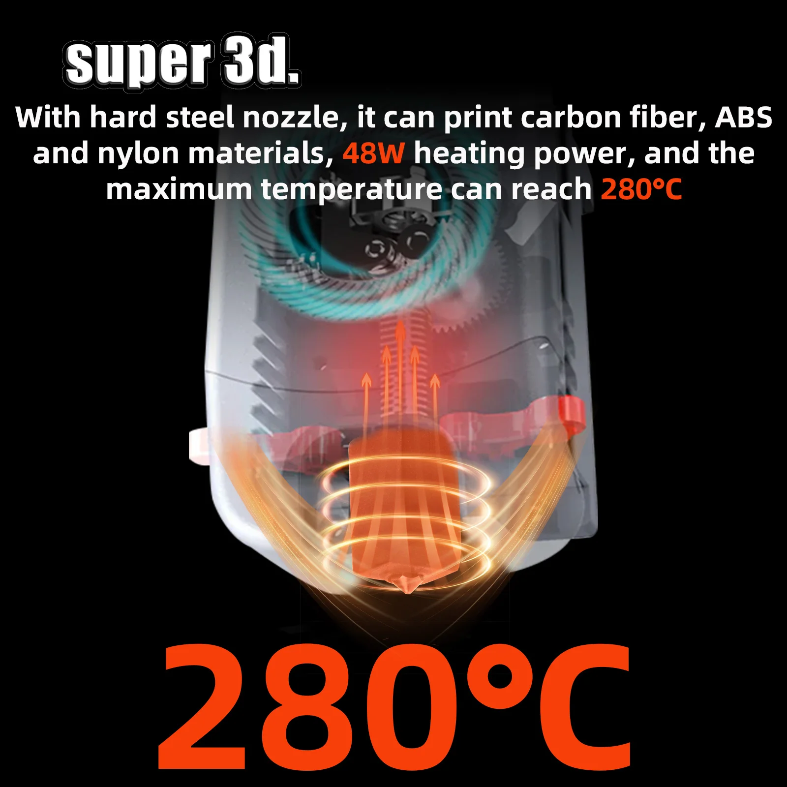 Керамический нагревательный блок Hotend для Flashforge Adventurer 5M/5M Pro 280 ℃ Печатающая