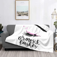 popular eyelash blankets coral fleece plush decoration fashionable multifunction warm throw blanket for bed outdoor bedspreads 1