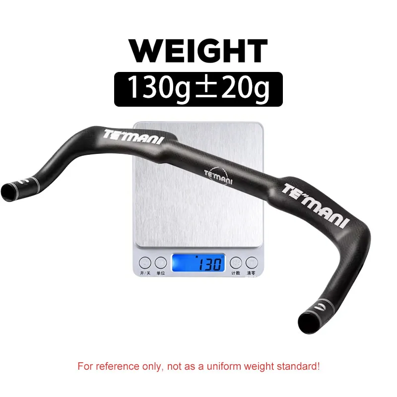 Фото Руль TEMANI Aero Flat Carbon TT Bullhorn для шоссейных велосипедов с фиксированной передачей, 400-440 мм, аксессуары для велоспорта №5