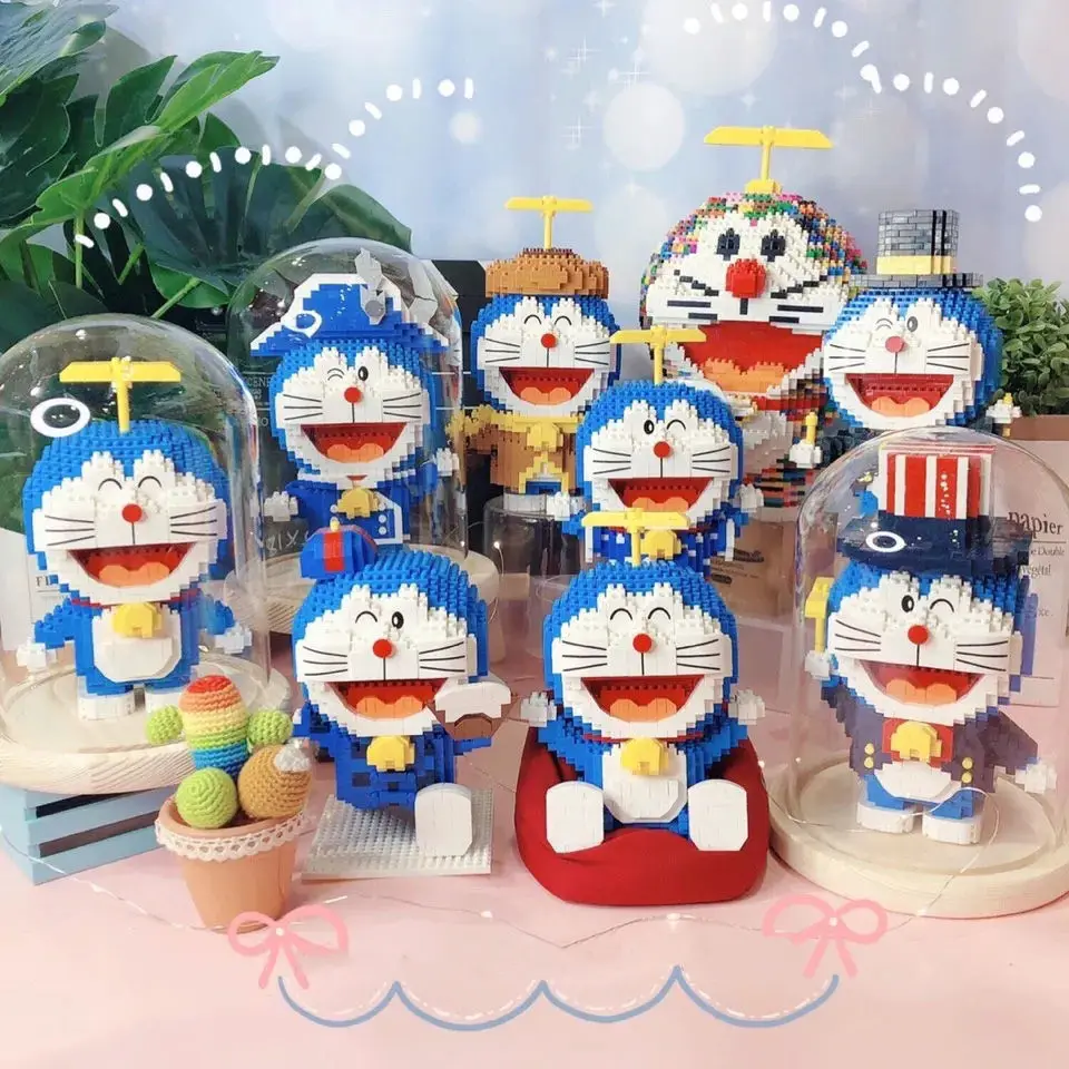

Balody Doraemon по всему миру микро строительные блоки путешествия Пиратская Волшебная Дораэмон мини кирпичная фигурка игрушки для детей Подарки