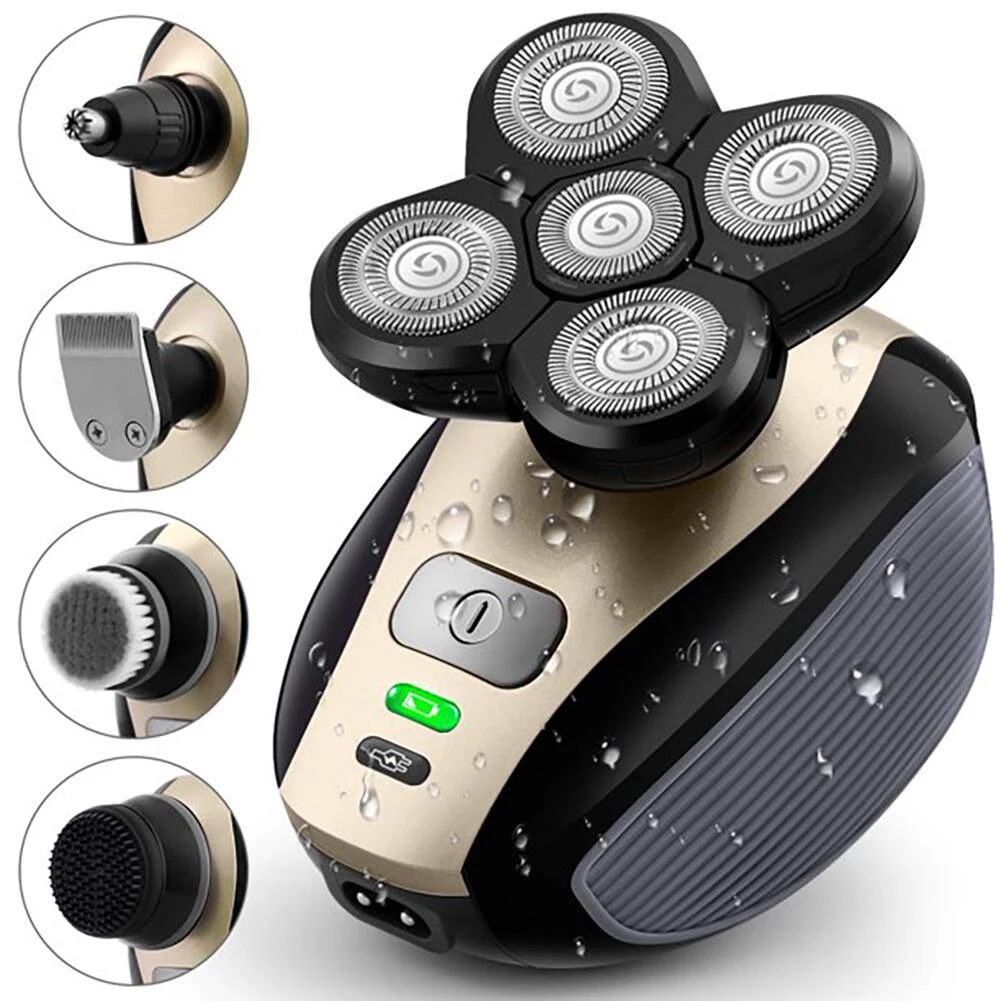 

Бритва мужская Аккумуляторная 5 в 1, водонепроницаемая IPX6