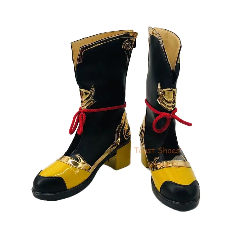 Сапоги для косплея из игры Genshinimpact Xiangling комикс Хэллоуина вечеринки косплей