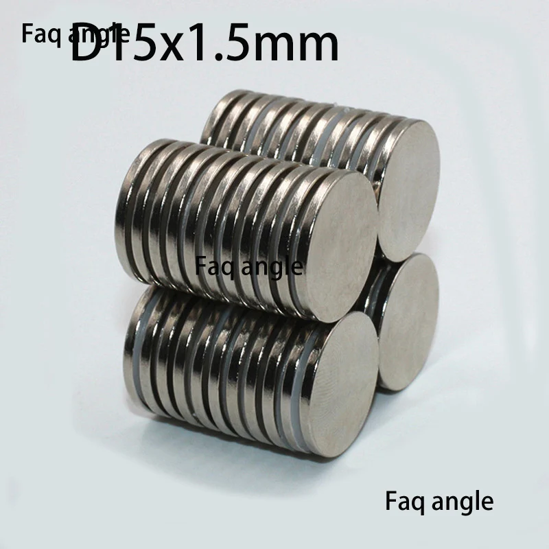 

Esquadro Maguinetco Magnet D15x1.5mm NdFeB Round Super Strong Permanent Powerful Magnetic Aimant Disc Neodymium Magnets