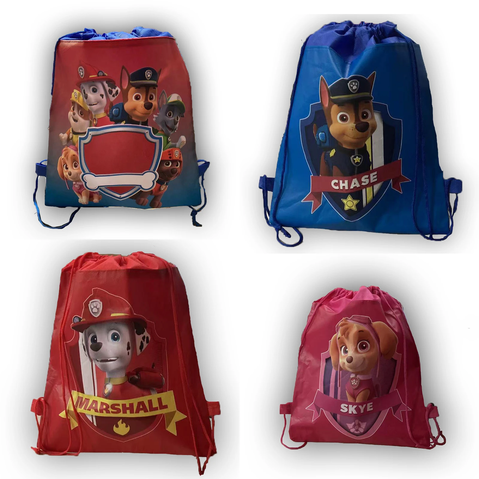 

Cartoon PAW Patrol Non-woven School Bag Non-woven Drawstring Bag Drawstring Bag Storage Children's Birthday Christmas Gifts
