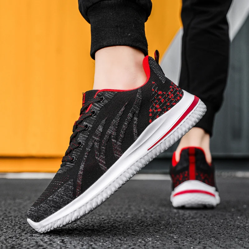 Men's Walking Shoes Casual Mesh Sneakers Adult Tennis Shoes Adult Breathable Sneakers