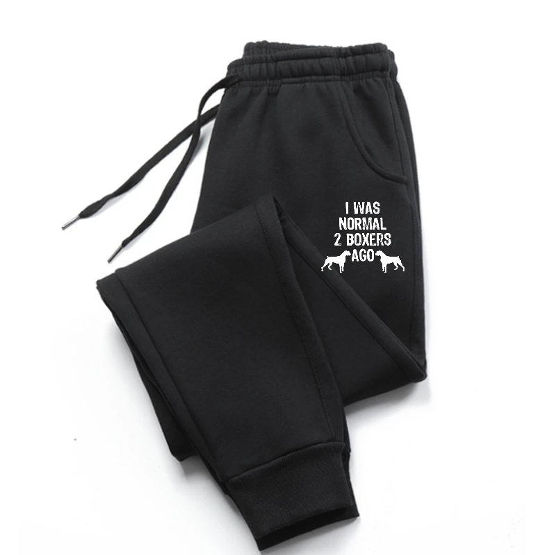 

I Was Normal 2 Boxers Ago Funny Dog Pullover men's pants Cotton Casual men's pants pants New Design Man Man pants Custom