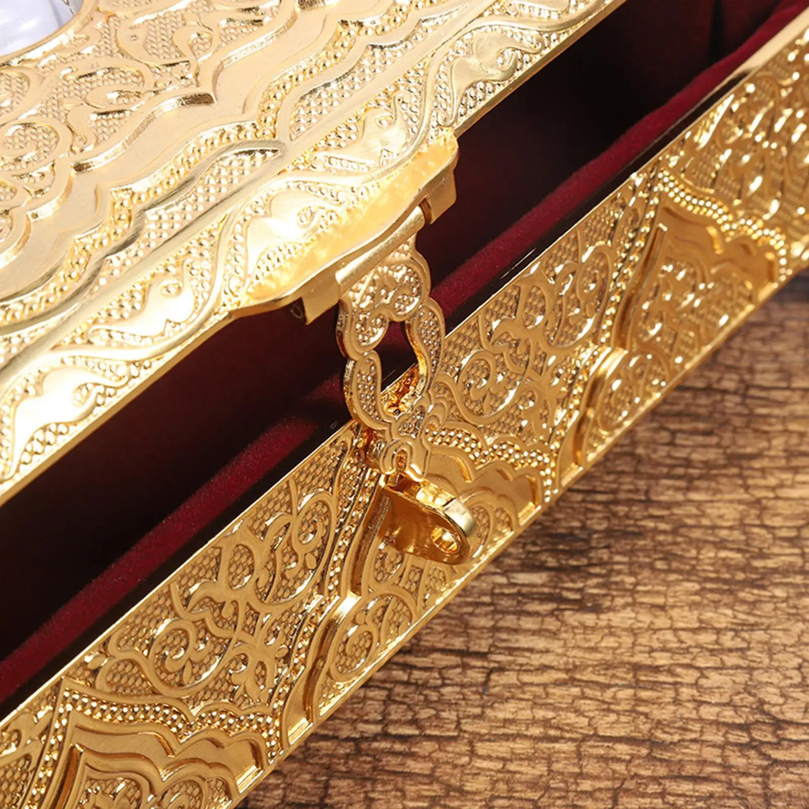

Vintage Women Necklace Rings Case, Type-type Rectangle Jewelry Storage Box, Necklace Rings Organizer for Home Decoration