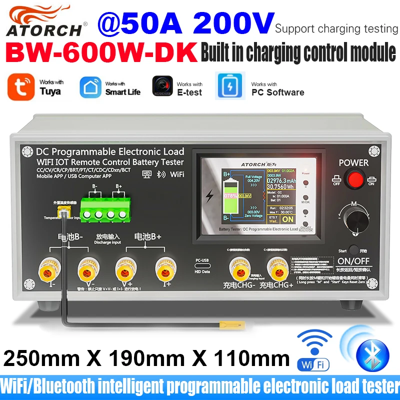 

ATORCH BW-600W-DK Тестер аккумуляторов