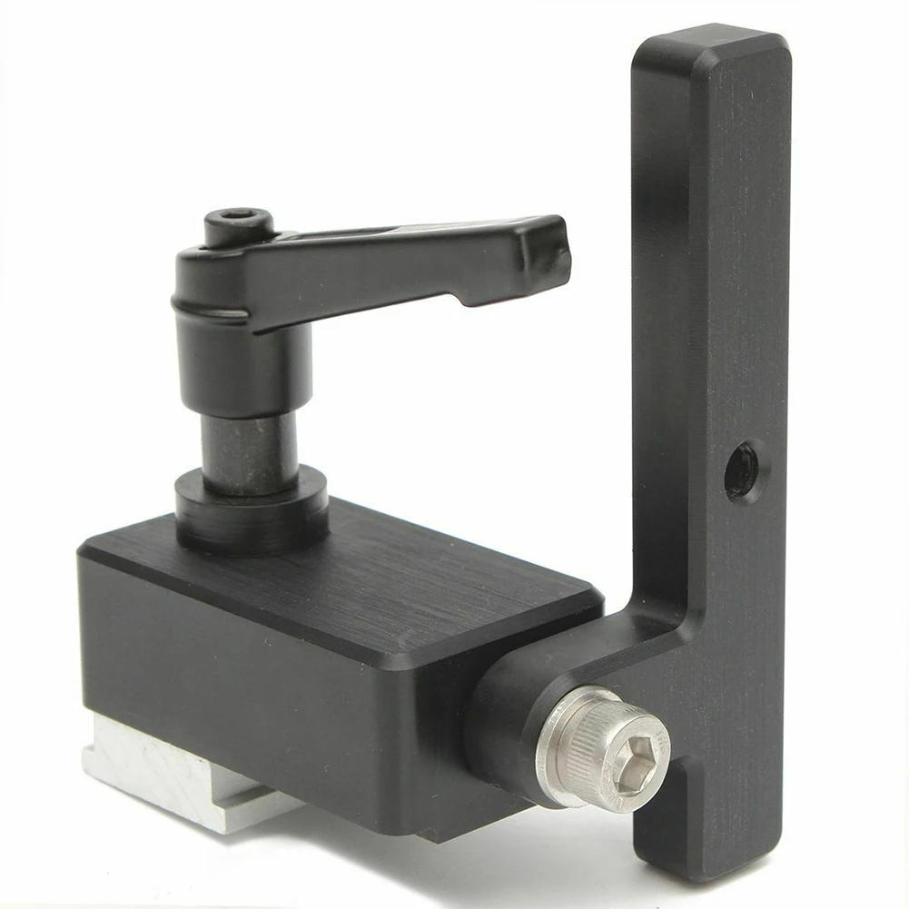 

Miter Track Stop 90 Degrees Handle Miter Stopper For T-Slot T-Track T-rail Positioning Ixing WoodWorking Tool 3.3*1.4*2.4inch