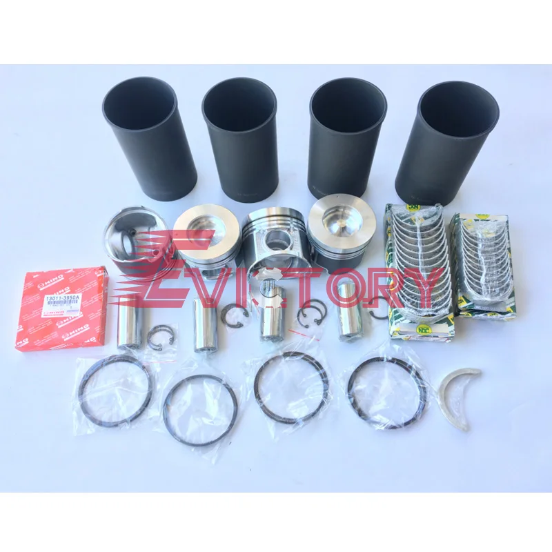 

For Hino N04C N04CT overhaul rebuild kit piston + ring liner gasket bearing