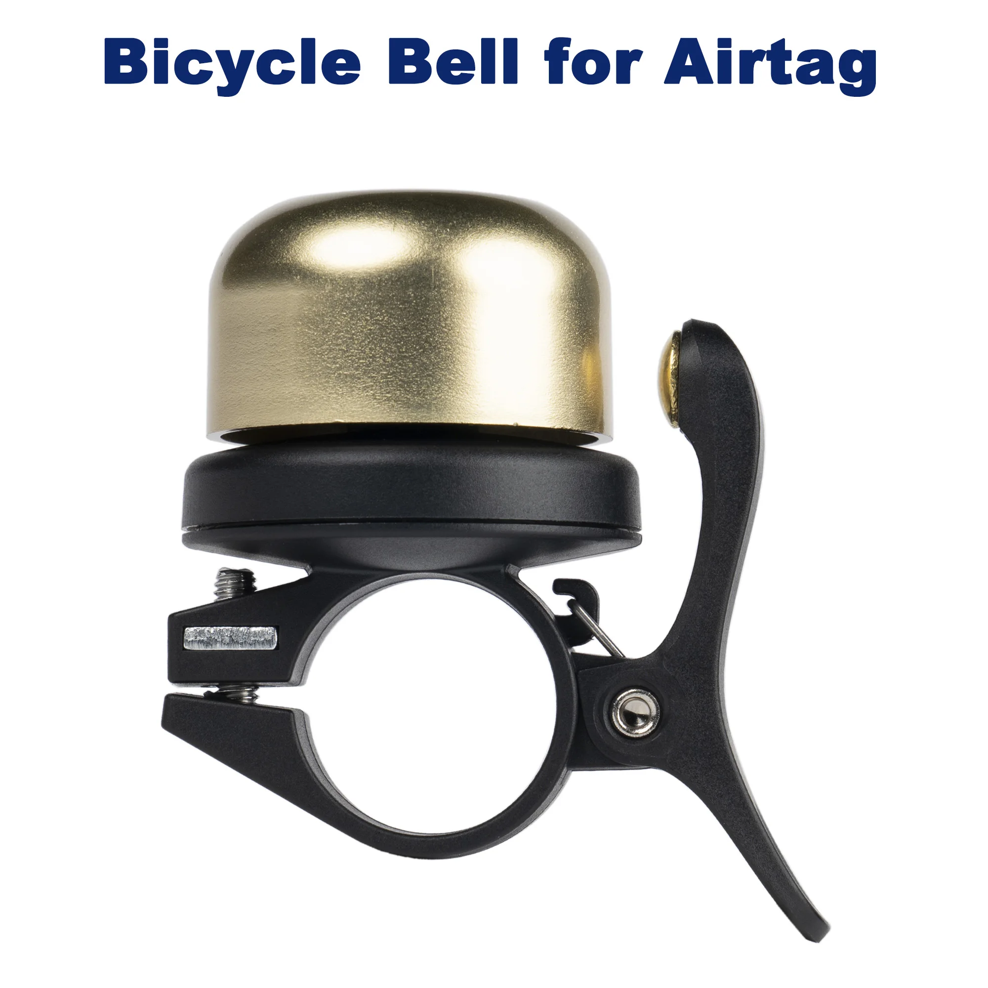 Bicycle Bell For AirTag Bike Bell Anti-Theft Bracket GPS Tracker Hidden in Bells Waterproof Cycling Alarm Bell Loud Clear Sound