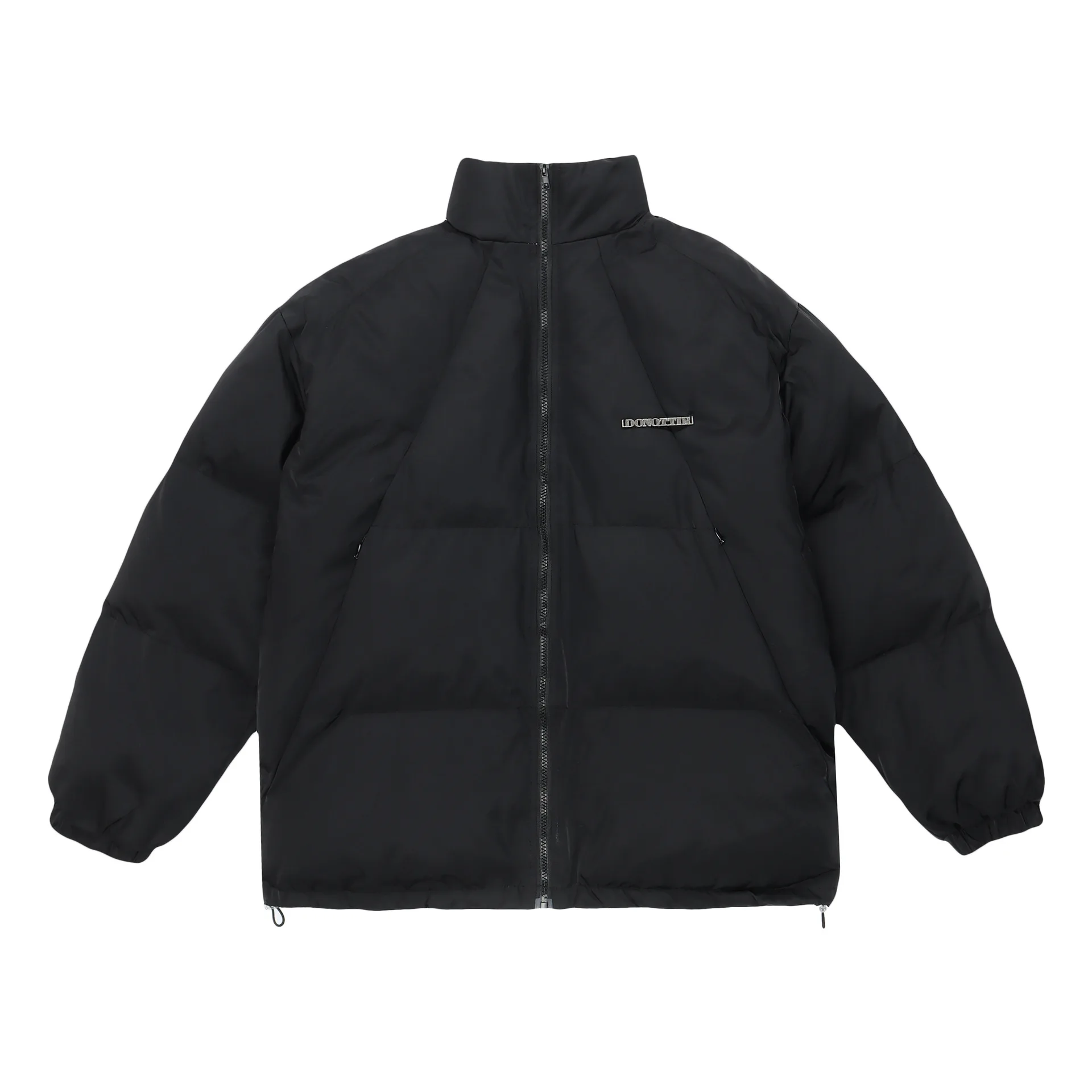 Simple and Thick Zipper Padded Jacket Warm Coat 2022 Autumn Winter Street Trend Ins Cotton Coat Men and Women