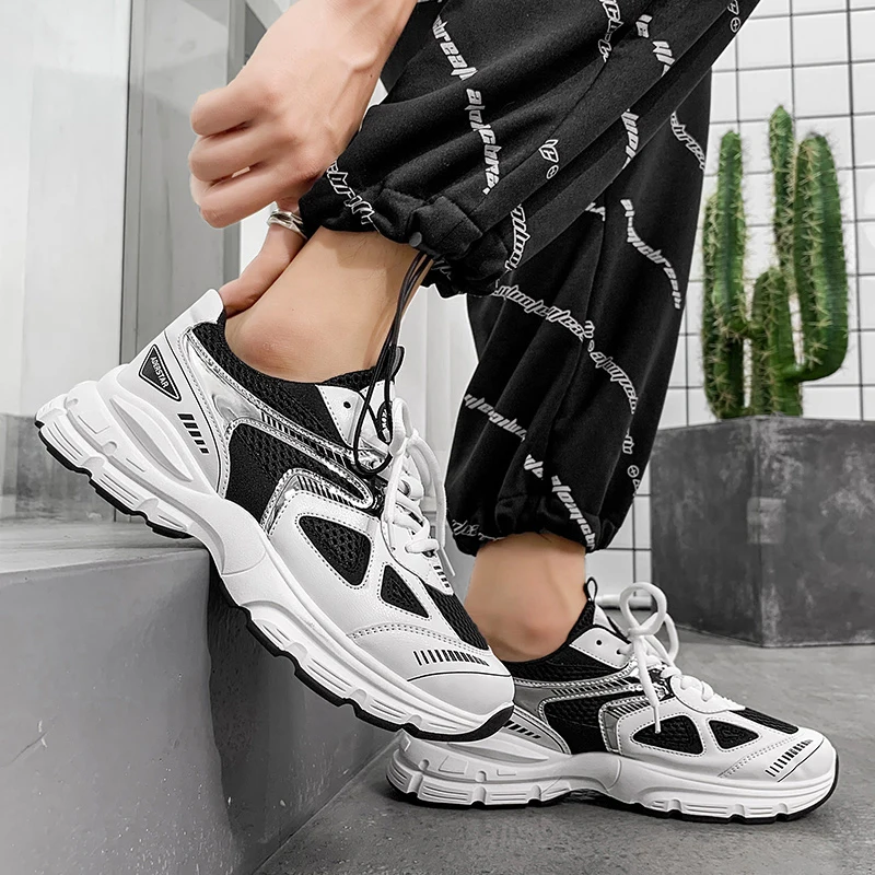 

2022 Men Women Sneakers Plus Size 36-44 Women's Casual Shoes Fashion Chunky Sneakers Woman Thick Sole Sport Shoes Big Size Shoes