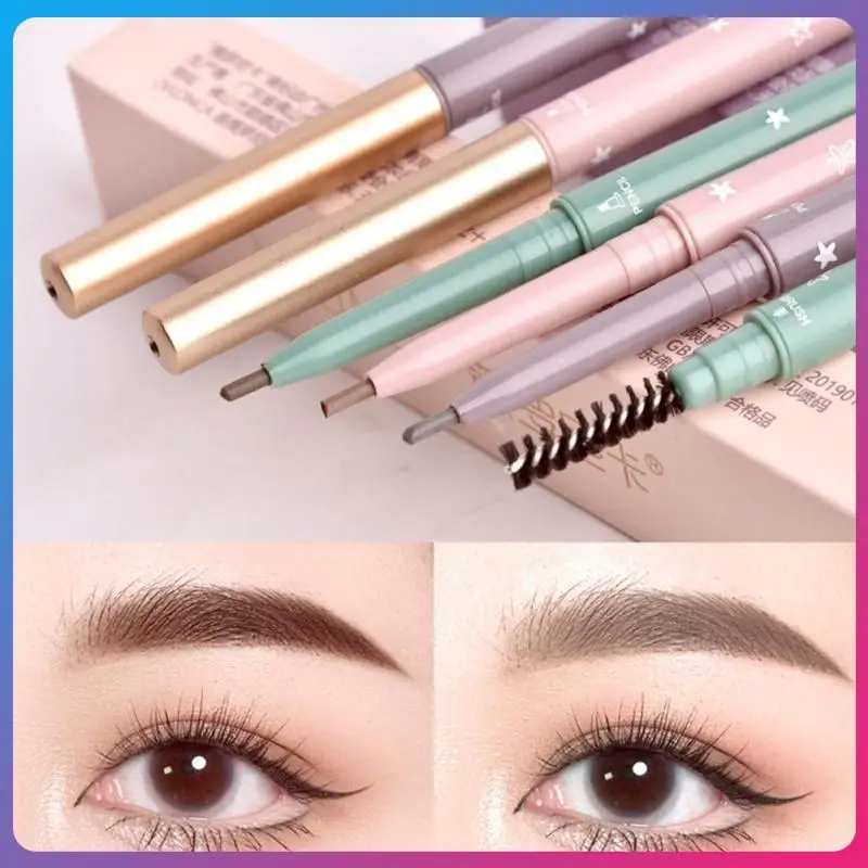 

Ultra Fine 1.5mm Eyebrow Pencil Precise Brow Definer Waterproof Long Lasting No Smudge Brown Color Eyebrow Tint Cosmetics TSLM2