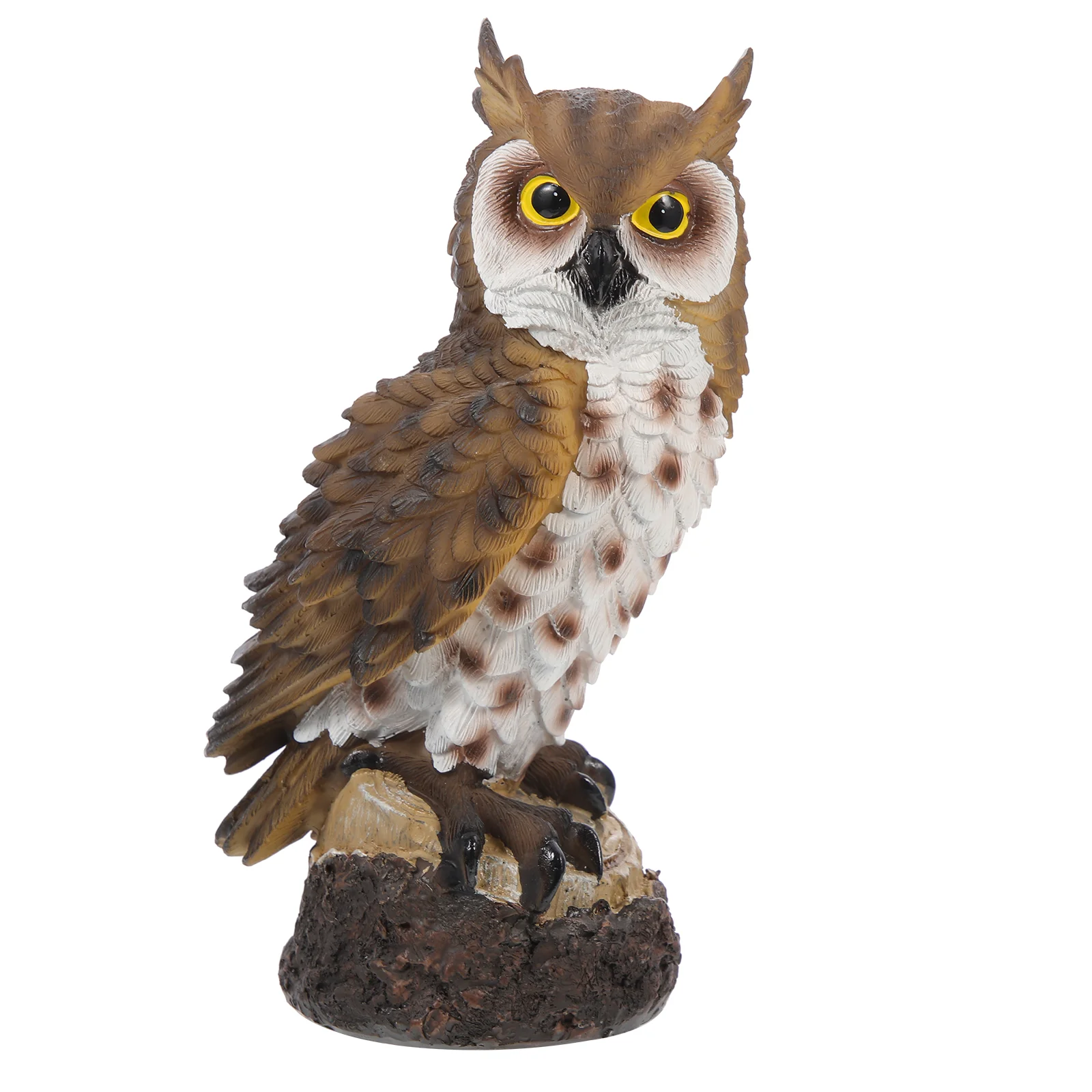

Owl Garden Statue Figurine Bird Scarecrow Resin Cartoon Outdoor Ornament Figurines Animal Decoration Decorations Sculpture Fake