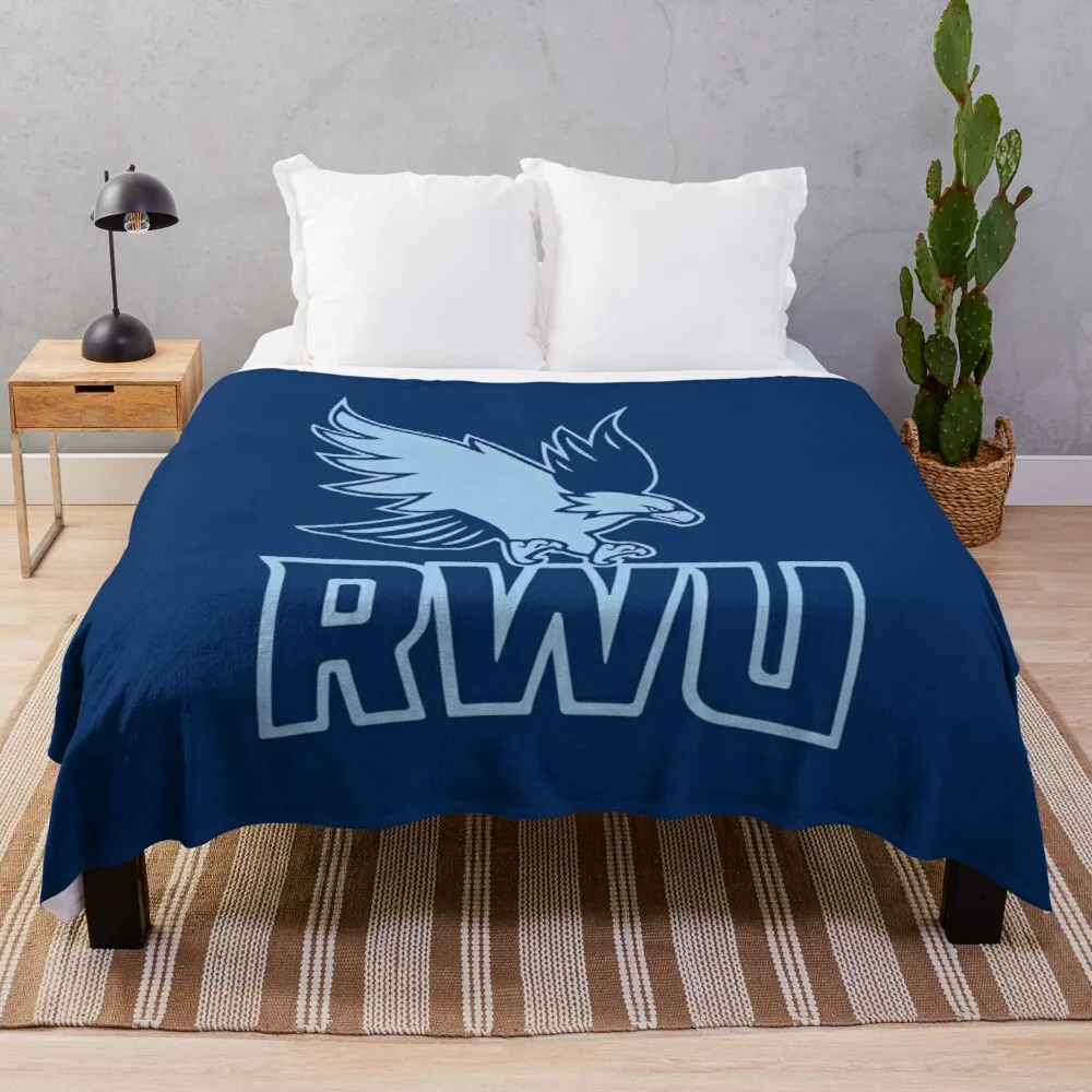 

Rwu Logo Plaid With Tassels Bed Missoni Blanket Anime Cartoon Throw Blankets