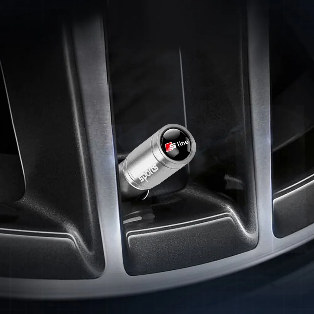 Металлическая Автомобильная Спортивная эмблема колпачки клапанов