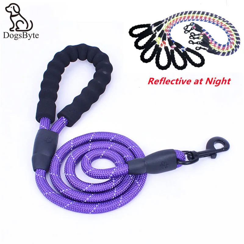 

Durable Dog Leashes Reflective Safety Leads Rope Dogs with Comfortable Handles