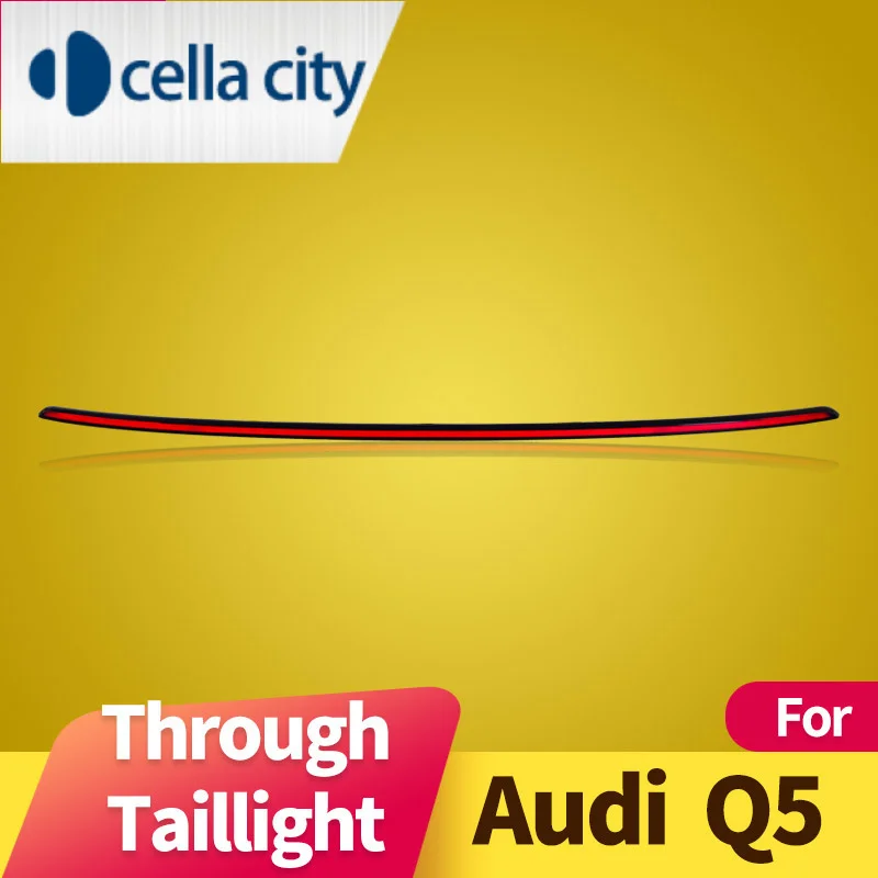 

Tailligt Assembly for Audi Q5 Strip Through Taillights 2021-2022 LED Driving Light LED Sequential Turn Signa