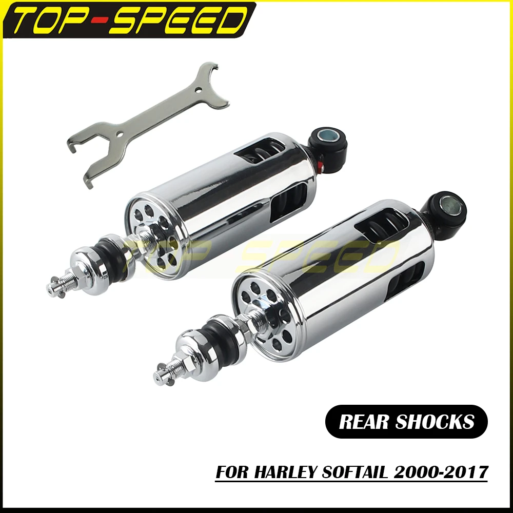 

Задний амортизатор Progressive Suspension, хромированный, регулируемый, усиленный, для Harley Softail FXSB Deluxe Slim Heritage 2000-2017