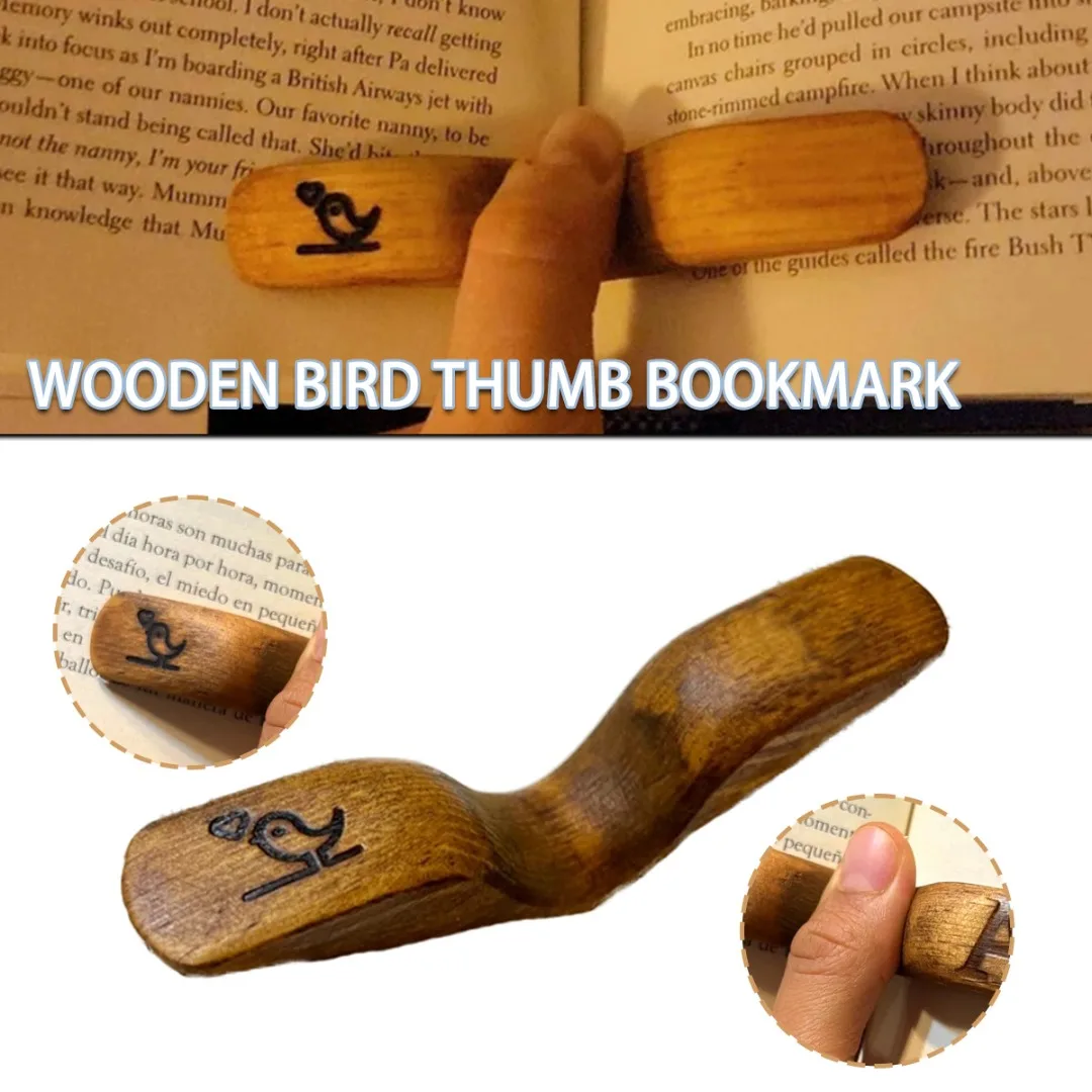 

Деревянная подставка, портативная практичная закладка для большого пальца, аксессуары для чтения, подарки для любителей книг, школьные и офисные принадлежности