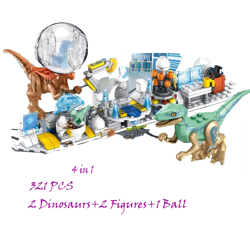 

321PCS Dinosaur Block Prehistoric Planet Jurassic Age Brick Compatible Legodinosaur Developmental Building Block Toys Gifts Boy