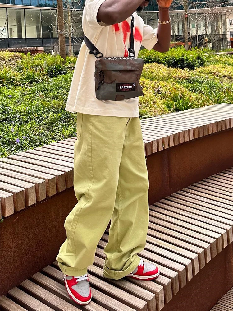 Best-selling Wide Leg Loose Denim Overalls for Men, Y2k Hip-hop High Street Trendy Jeans, Versatile Casual Straight Pants