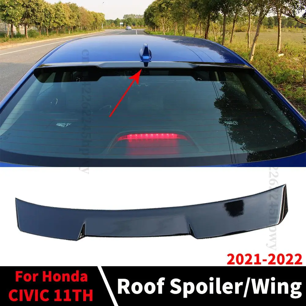 

Комплект для тюнинга тела, спортивный задний спойлер на крышу багажника для Honda CIVIC 11 поколения 2021 2022 1,5 T, аксессуары для тюнинга, установка