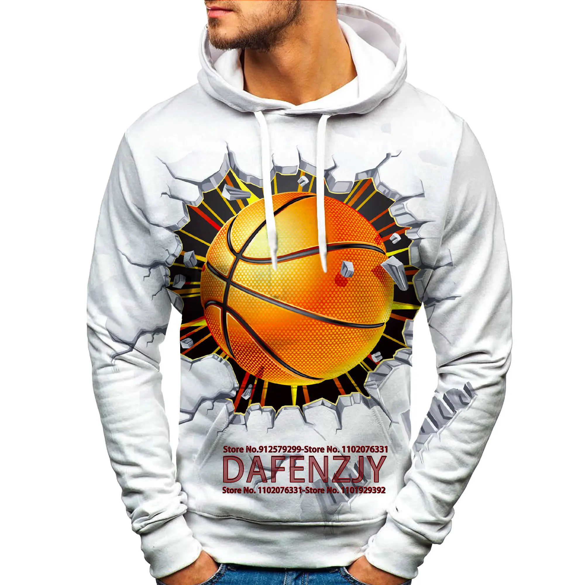 Funny Sports Basketball 3D Printed Hoodie Hip Hop Rock Mens Clothing Male Casual Sweatshirt Cool Pullover
