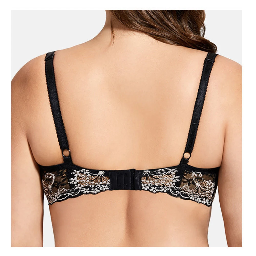 Plus Size Lace Bras for Women Lingerie Underwire Bralette Sexy Brassiere Female Intimates Underwear Embroidery 32-42 BCDDDEFG
