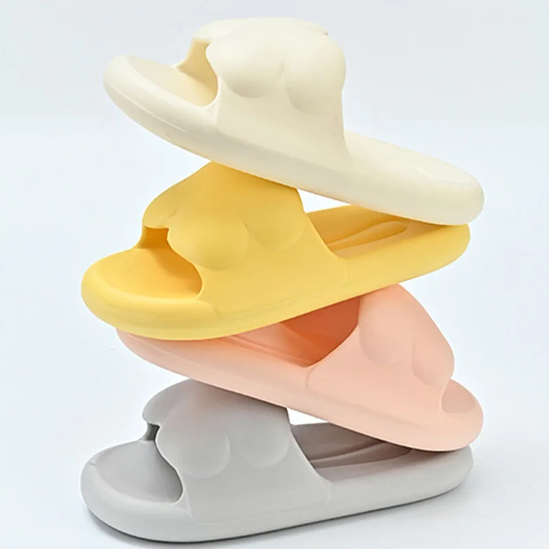 

Сланцы для мужчин и женщин, Нескользящие шлепанцы на толстой платформе, Эва, мягкая подошва, для ванной комнаты, домашние тапочки, лето 2023