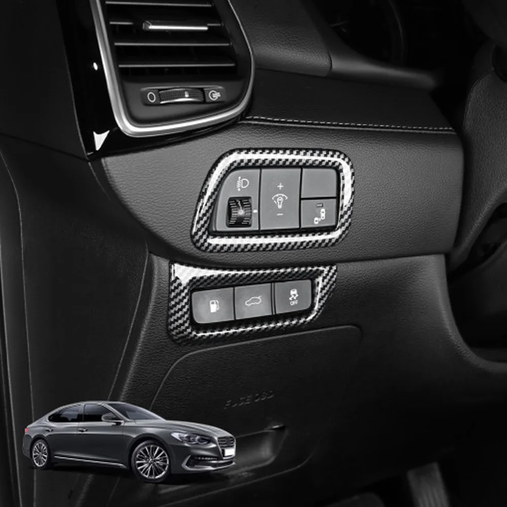 Накладка на переднюю фару автомобиля из углеродного волокна с текстурой