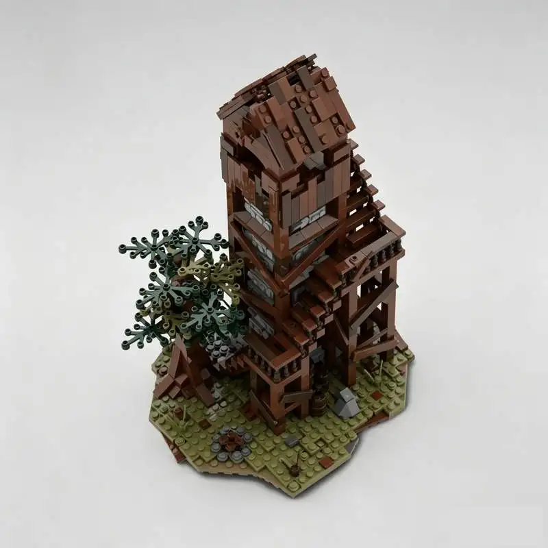 Фото Конструктор «Средневековая патрульная башня» (1339 деталей), модель MOC, развивающая игрушка, подарок на день рождения, коллекционный предмет для демонстрации №2