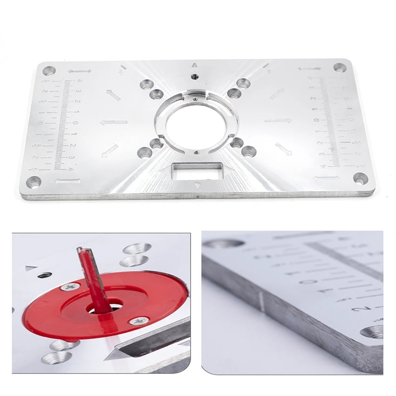 Aluminium Carpentry Router Table Insert Plate Multifunctional Woodworking Benches Trimming Machine | Инструменты