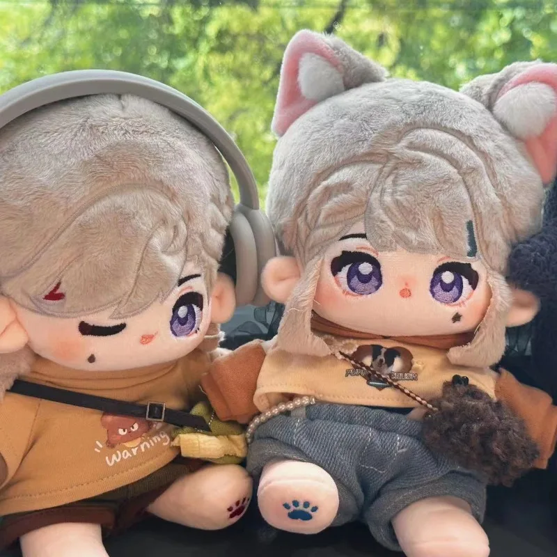 

20 см Аниме игра Genshin Impact Косплей Lyney Lynette очаровательные Куклы для переодевания наряд плюшевая кукла Реквизит персонажа подарок