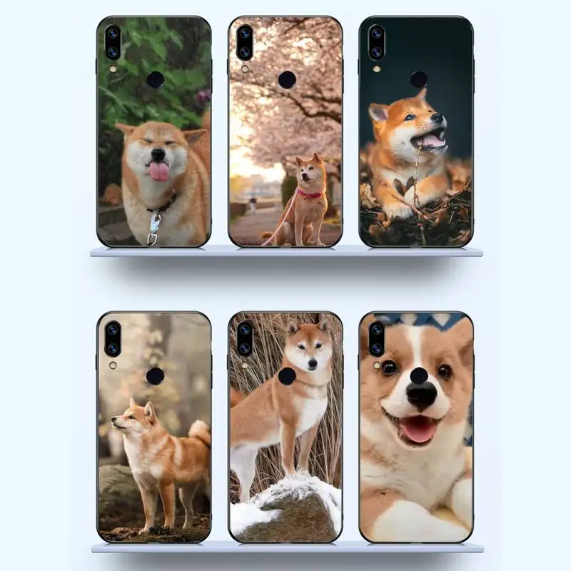 

Corgi Shiba inu Dog Cute animal Phone Case For Xiaomi Redmi note 7 8 9 11 t s 10 A pro lite funda shell coque cover