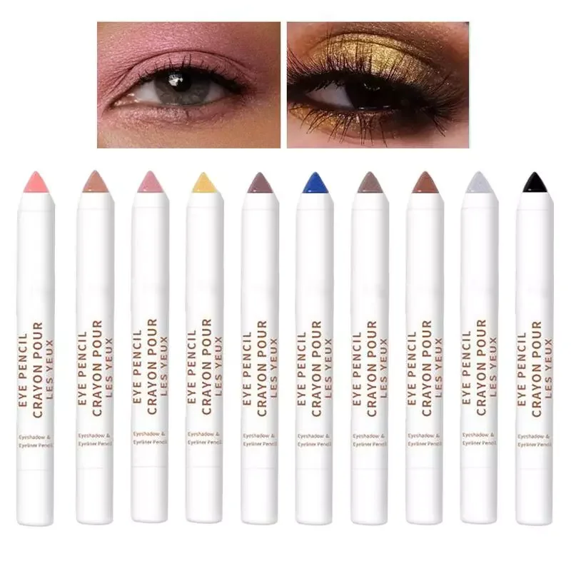 

NEW Women Eye Shadow Stick Longwear Women Makeup Eyeshadow Eye Liners With 10 Colors Shimmer Matte Eye Liner Cosmetic Pen For Pa