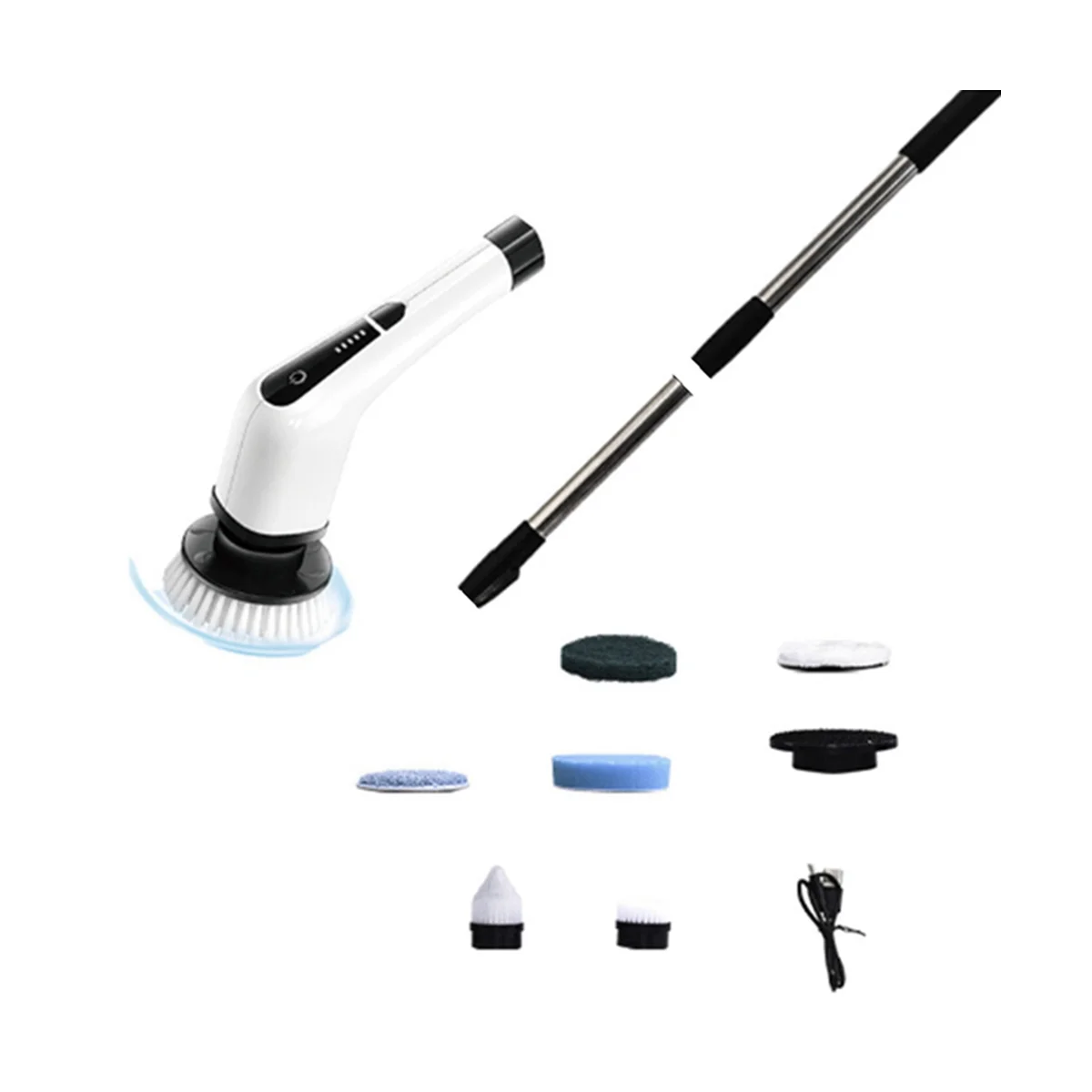

Electric Spin Cleaner Kitchen Bathroom Sink Cleaning Tool Cordless Bathtub Brush Wireless Electric Cleaning Scrubber