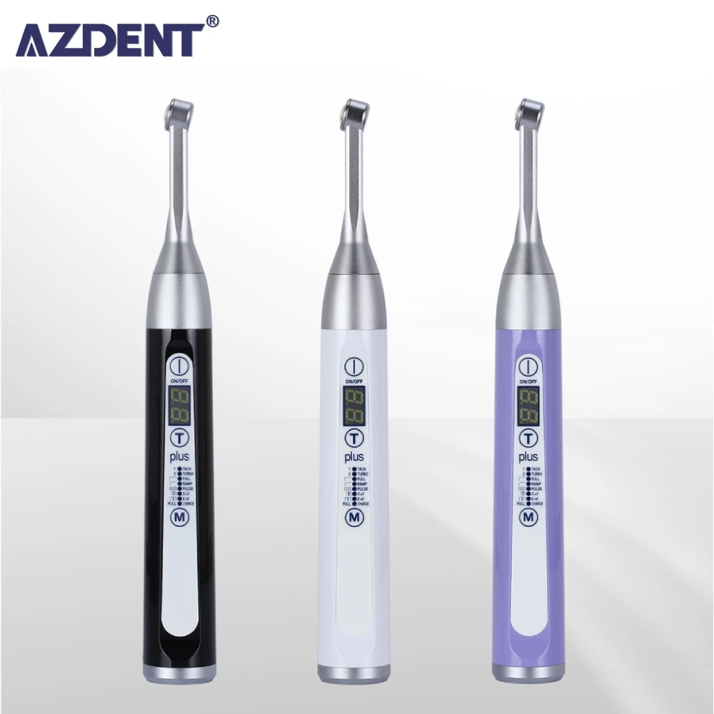 AZDENT Dental Wireless LED Plus 105 Cure Light Lamp 1 Second Curing High Power Wide Spectrum 2500 mw/cm² Dentist Instrument