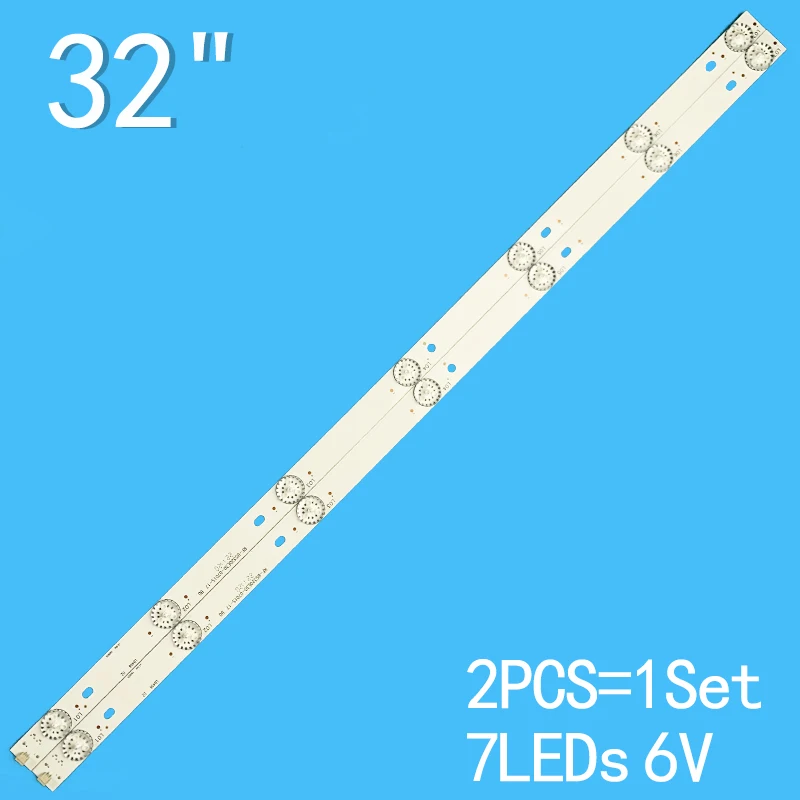 Светодиодная лента для подсветки, лампа для телевизора 32 дюйма, Φ 32LEM-1019/T2C BBK 32LEX-5027/T2C 32LEM-1029/T2C, 2 шт. Светодиодная лента для подсветки, лампа для телевизора 32 дюйма, Φ 32LEM-1019/T2C BBK 32LEX-5027/T2C 32LEM-1029/T2C, 2 шт.