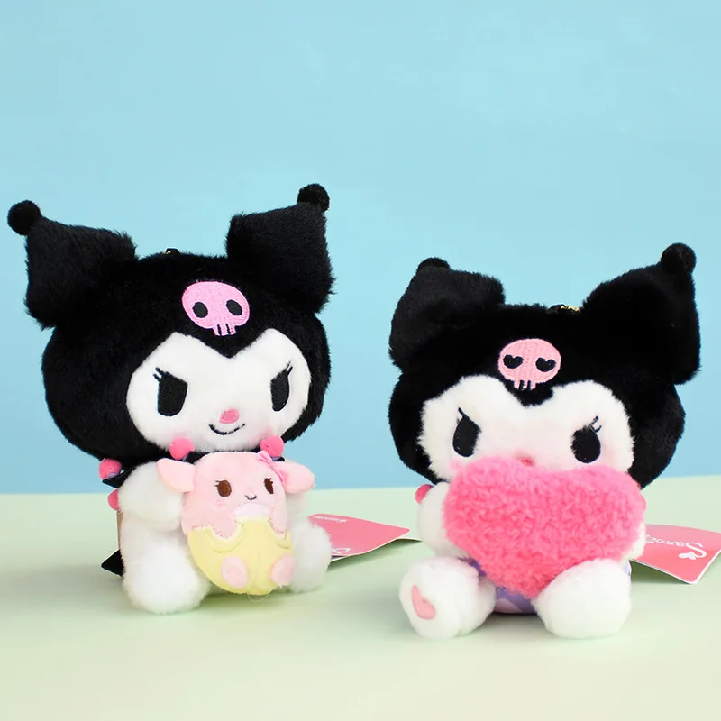 

Брелки Kuromi Sanrio плюшевые, 13 см, милая игрушка «Моя Мелодия», милые мягкие аксессуары, Мультяшные рождественские подарки для девочек и детей