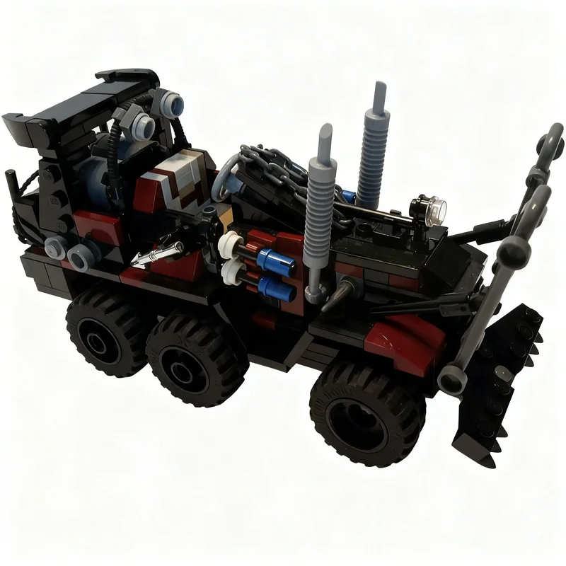 Фото 324 детали MOC City Champions Super Car Road Warrior Mad Max Humungus Truck: Технологичный конструктор для самостоятельной сборки, подарок для дома №3
