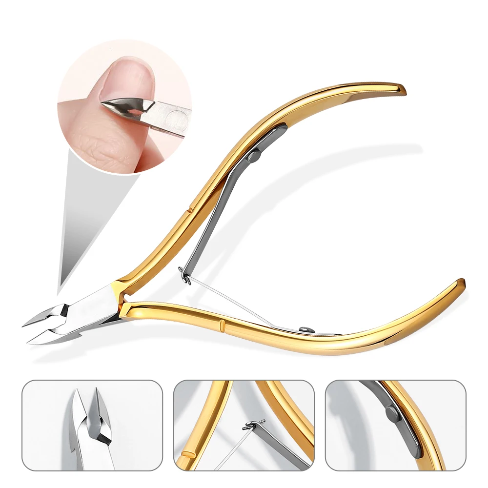 

7mm Nail Manicure Scissors Cuticle Cutter Nails Cuticle Nippers Dead Skin Remover Pedicure Stainless Steel Cutters Tools