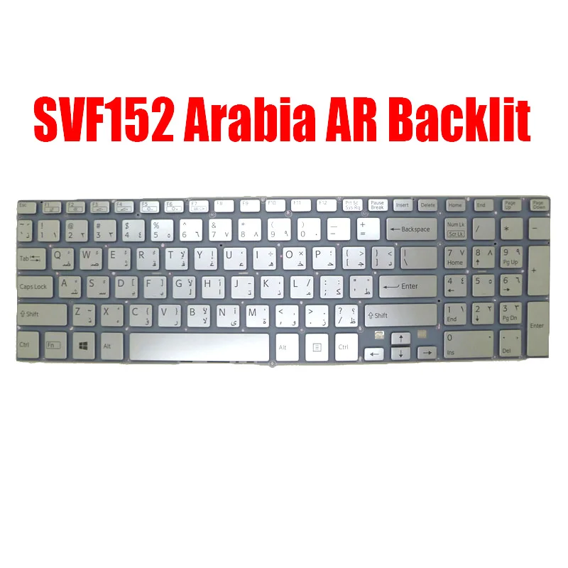 

Arabia AR Laptop Keyboard For SONY For VAIO SVF152 SVF153 9Z.NAEBQ.20A 149241281SA V141706CS1AR 149240281SA AEHK9Q001303A New