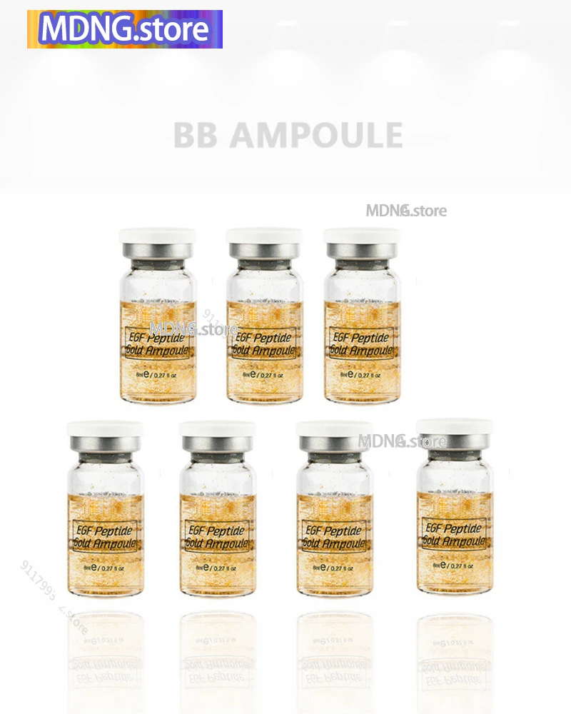 

8 мл BB крем EGF пептид Золотая ампула сыворотка с гиалуроновой кислотой для аппарата MTS Mesoherapy осветление против старения