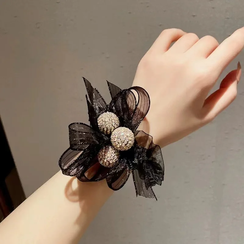 Галстук-бабочка для волос женский головной убор из органзы Летний темперамент