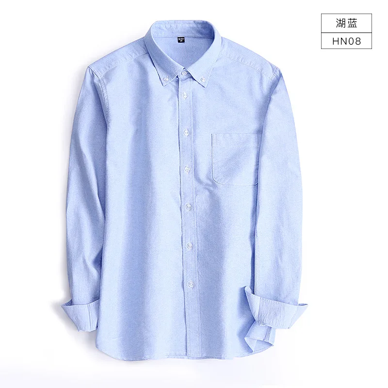 

Men Shirts 2022 Hot Selling New Quality Cotton Long Sleeved Shirt Oxford Spinning Pure Cotton Casual Shirt Business Casual Shirt