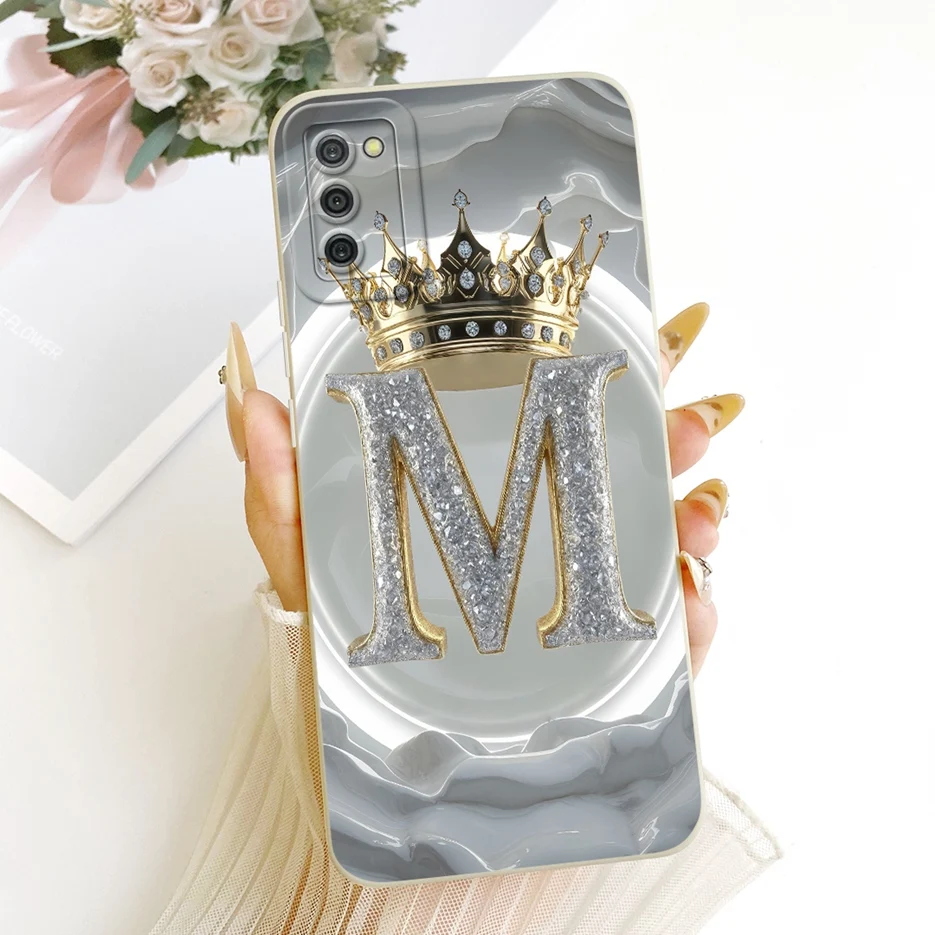 Фото Чехол для Samsung Galaxy A02s SM-A025F с милыми буквами, мягкий чехол из TPU для Samsung A02s M02s Galaxy M02s, задняя крышка, чехол-накладка. №4