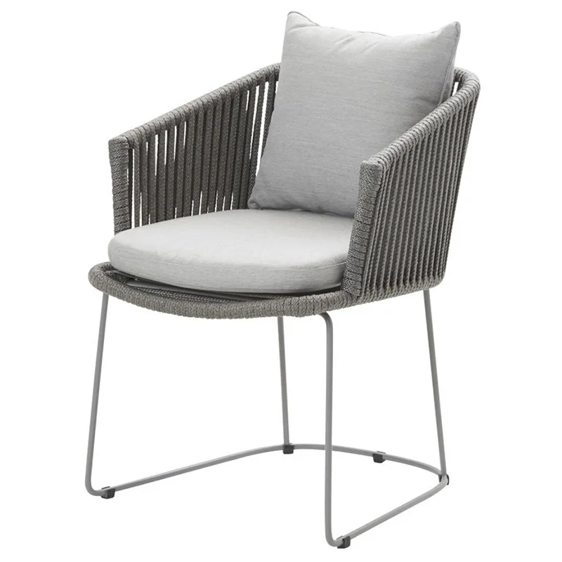 

Outdoor patio tables and chairs open-air balcony outdoor leisure aluminum alloy modern minimalist table and chairs
